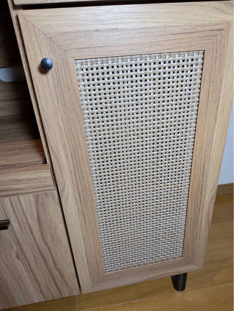 ■送料込■VENTOTA ラタンロータイプキッチンカウンターキッチン収納棚 木製