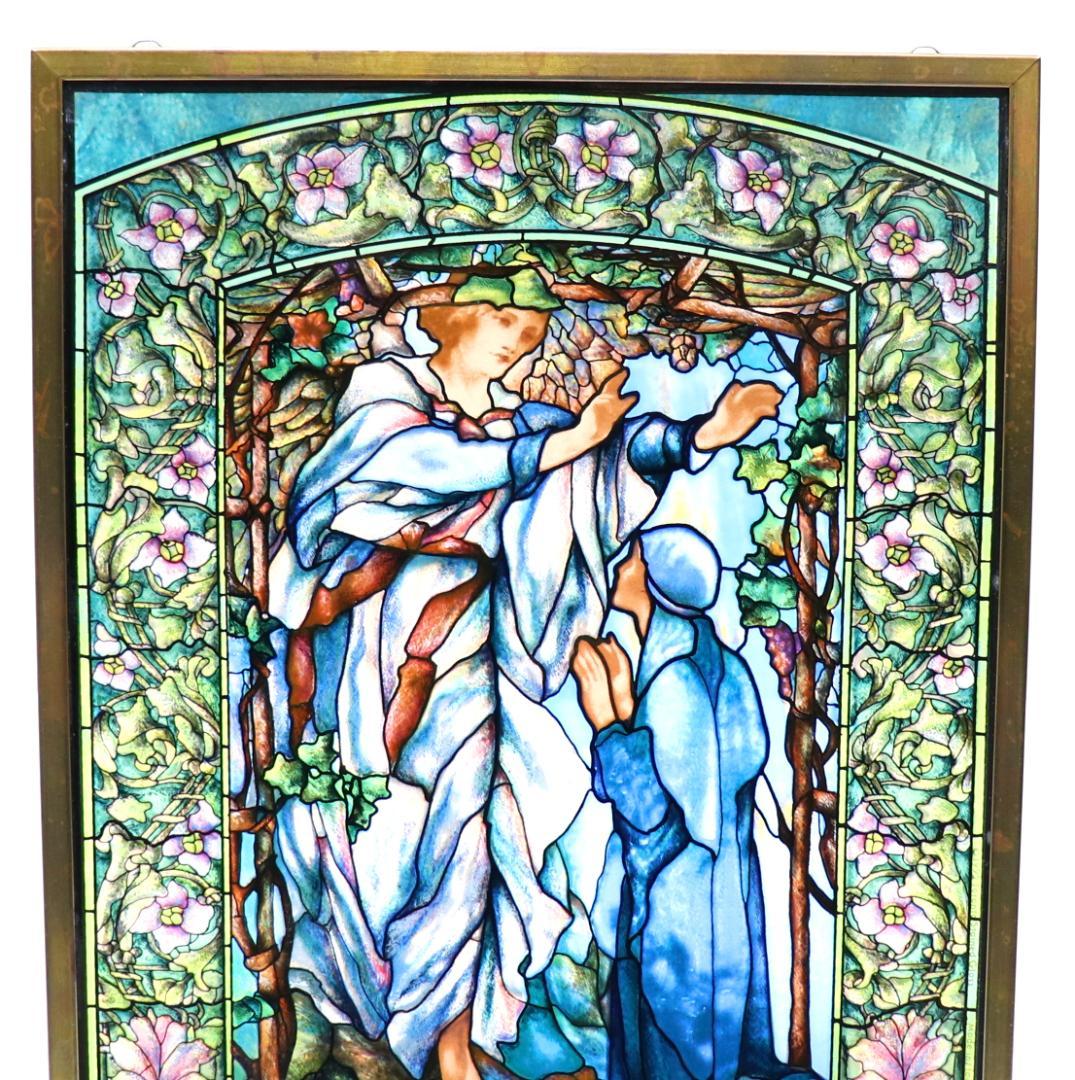 アーリントンストリート教会 大型 ヴィンテージ ステンドグラス マリアへの告知