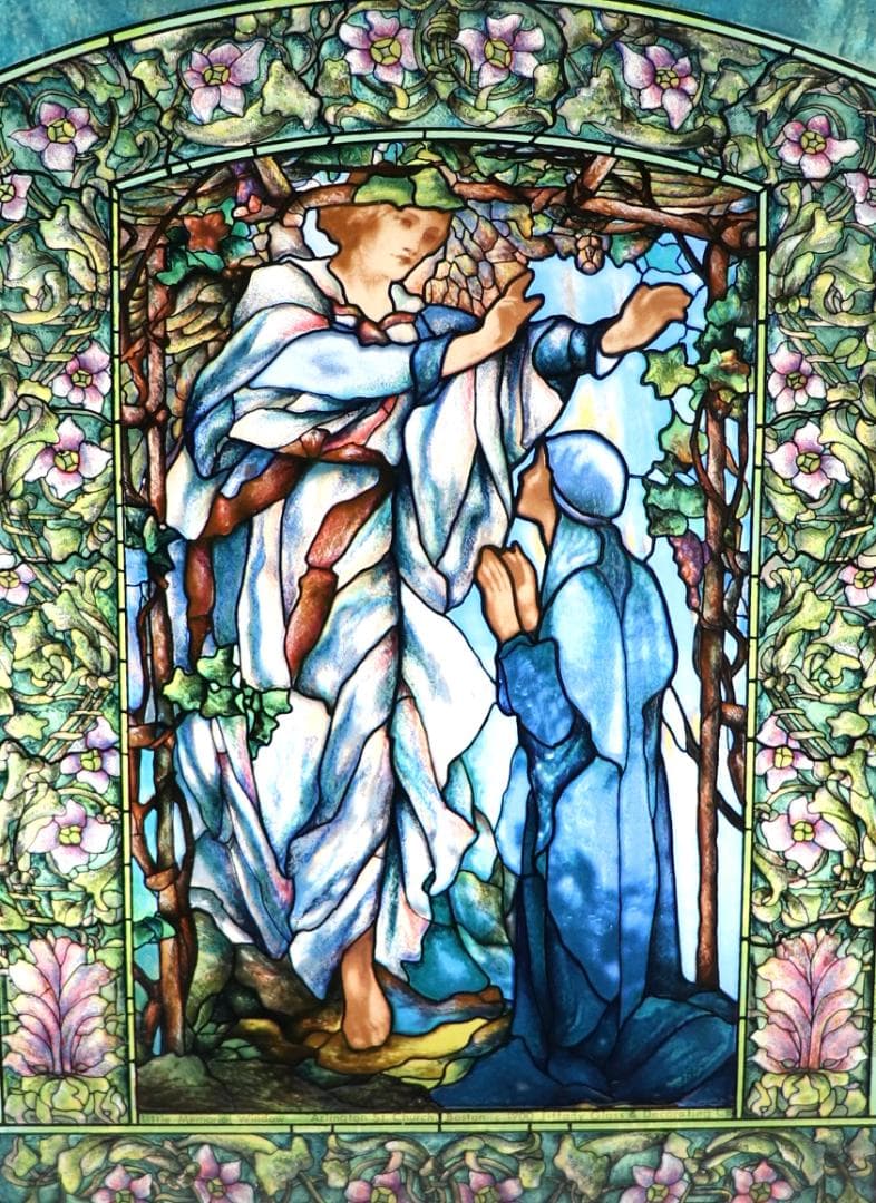 アーリントンストリート教会 大型 ヴィンテージ ステンドグラス マリアへの告知