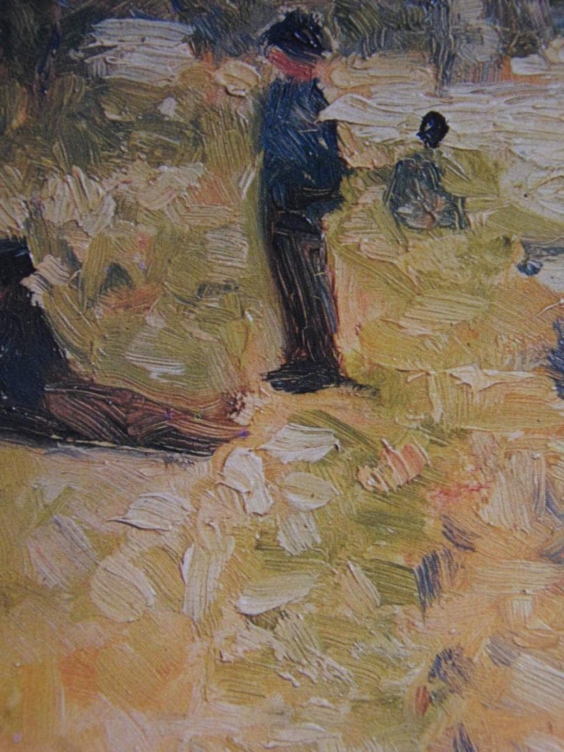 ジョルジュ・スーラ、【アニエールのセーヌ川、”水浴”のための習作】