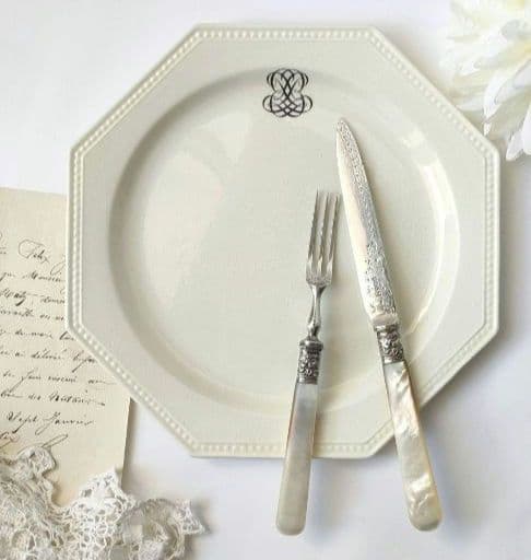 希少　美品　クレイユモントロー　オクトゴナル　フランスアンティーク