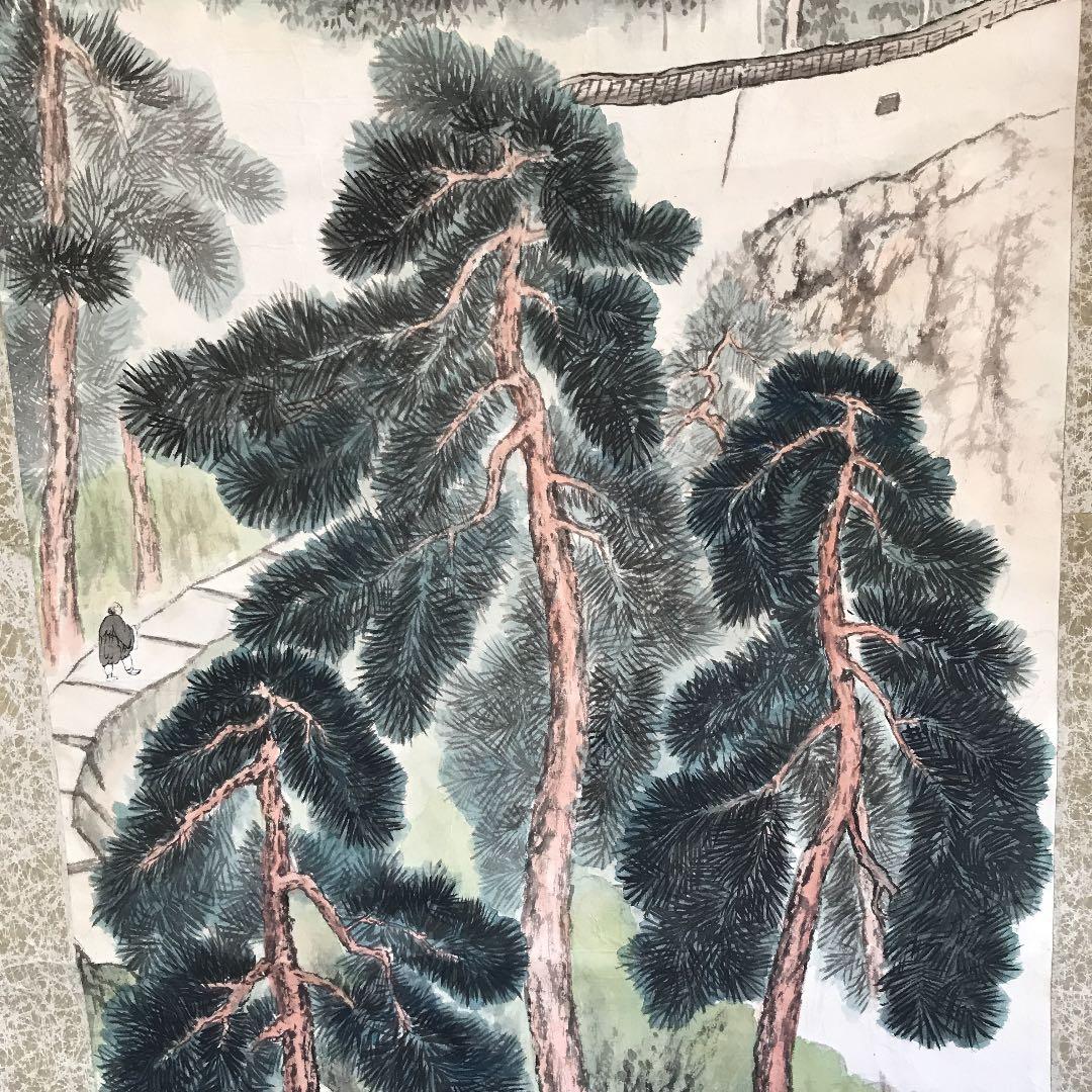 値下げ　掛け軸　日本画　南画　関雪？読めません　値下げ