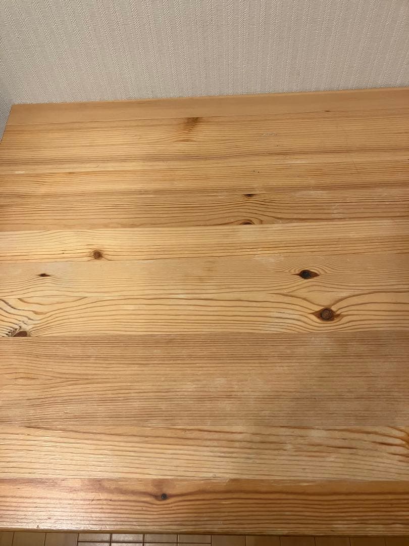 無印良品 学習机 パイン材 木製デスク 廃盤品
