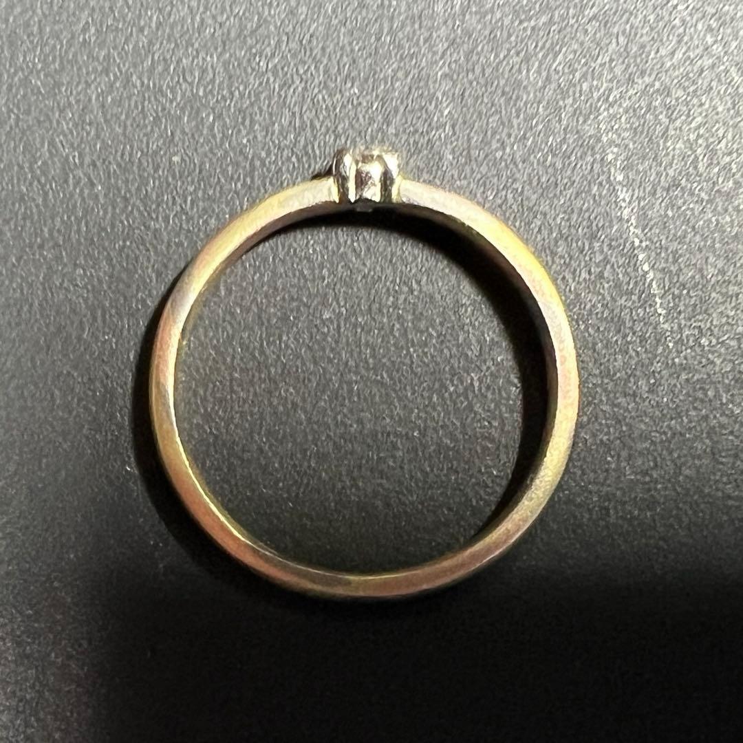 新品未使用日本未発売 14K 木目金インスパイア 0.11ct ラボダイヤモンド