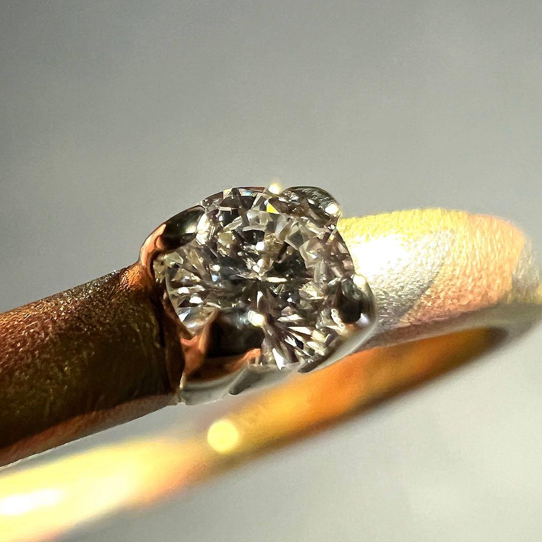 新品未使用日本未発売 14K 木目金インスパイア 0.11ct ラボダイヤモンド