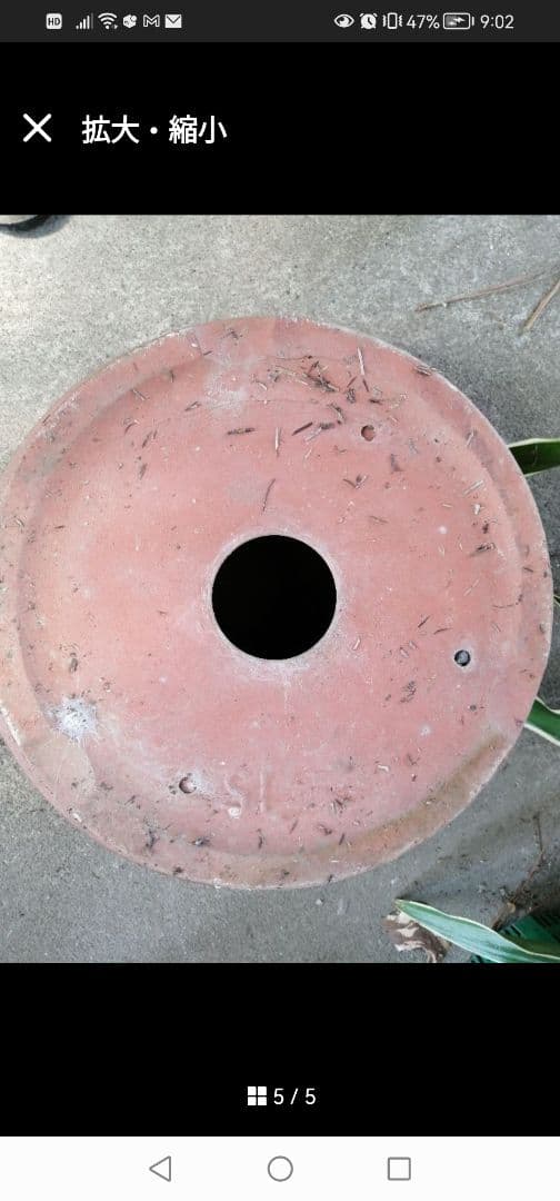 素焼き植木鉢 15号‼️直径46cm 寄せ植え テラコッタ 昭和植木鉢 - メルカリ