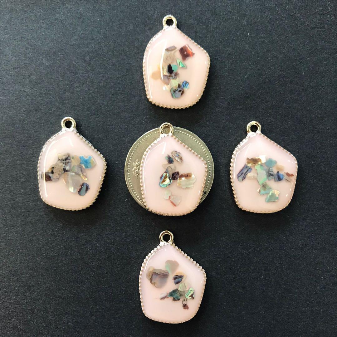 100個 オパール風 いびつパーツ