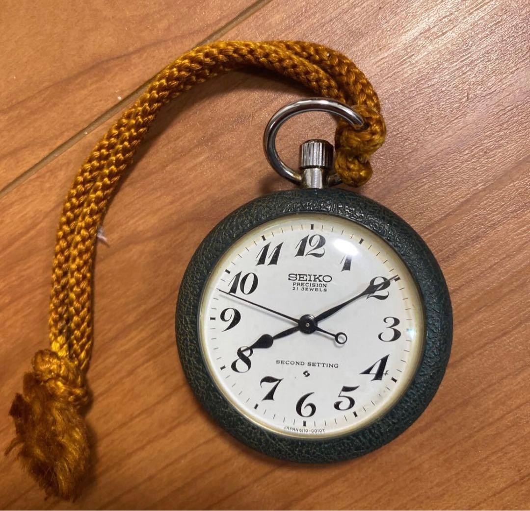 動作品】セイコー SEIKO 懐中時計 1973年 昭和48年 手巻き 鉄道 - メルカリ