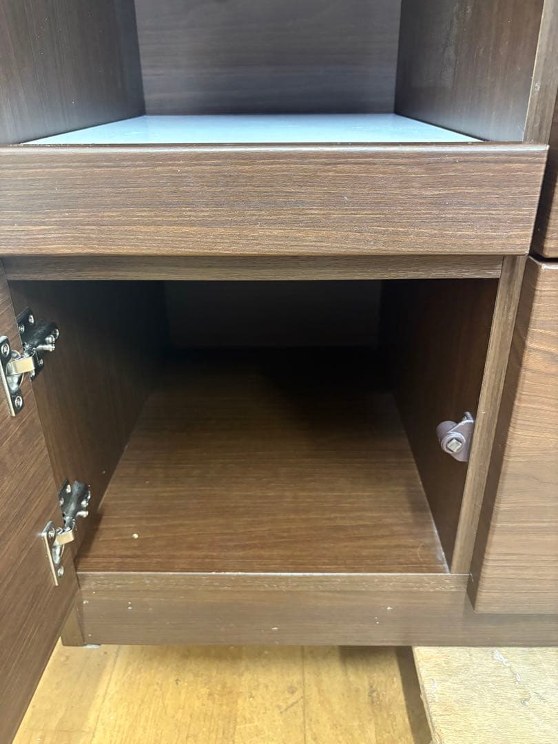 M043 レンジボード 食器棚 カップボード　上下分割可能！　幅1400mm