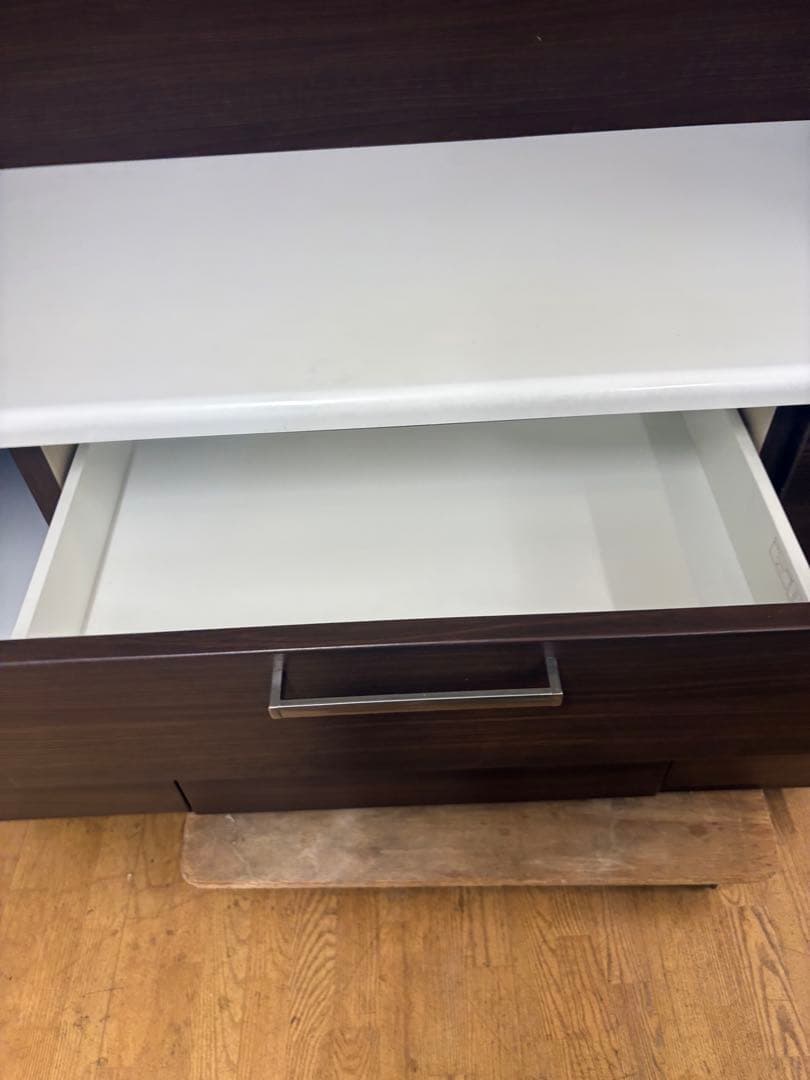 M043 レンジボード 食器棚 カップボード　上下分割可能！　幅1400mm