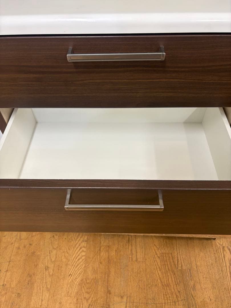 M043 レンジボード 食器棚 カップボード　上下分割可能！　幅1400mm