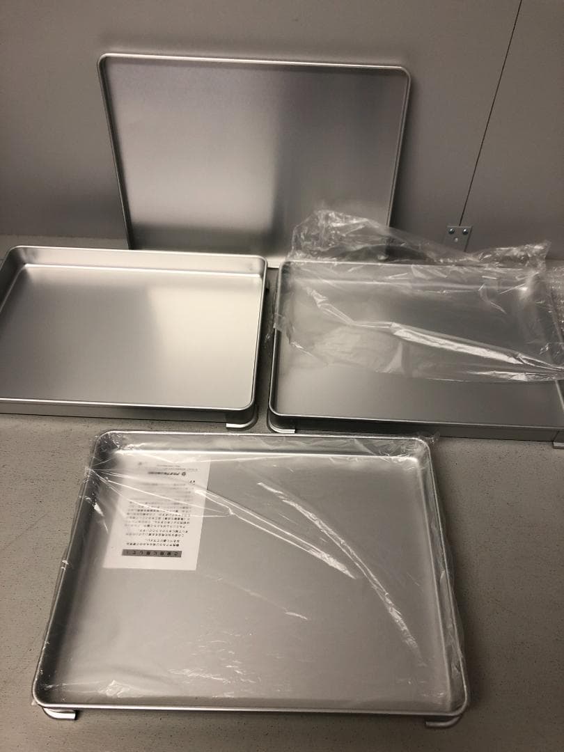 3個　アカオアルミ アルミ システムバット 大 40　蓋へこみ有り1個