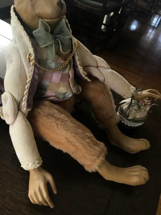 イギリス　うさぎの　アンティークドール