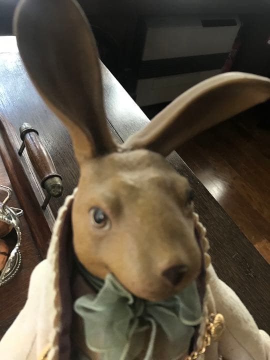 イギリス　うさぎの　アンティークドール