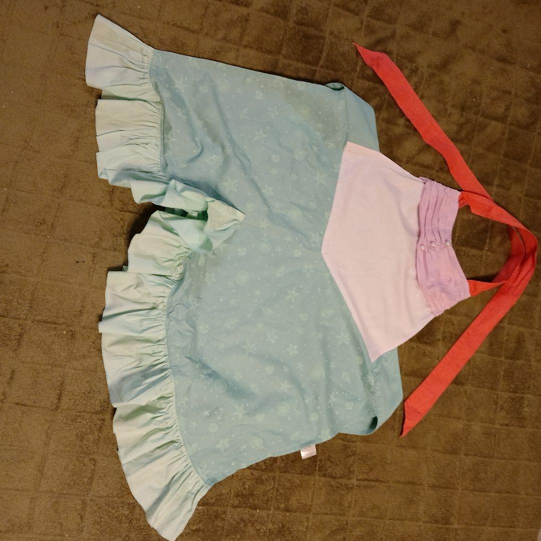 ディズニー　アリエル　エプロン　レデース兼子供もドレスみたい！