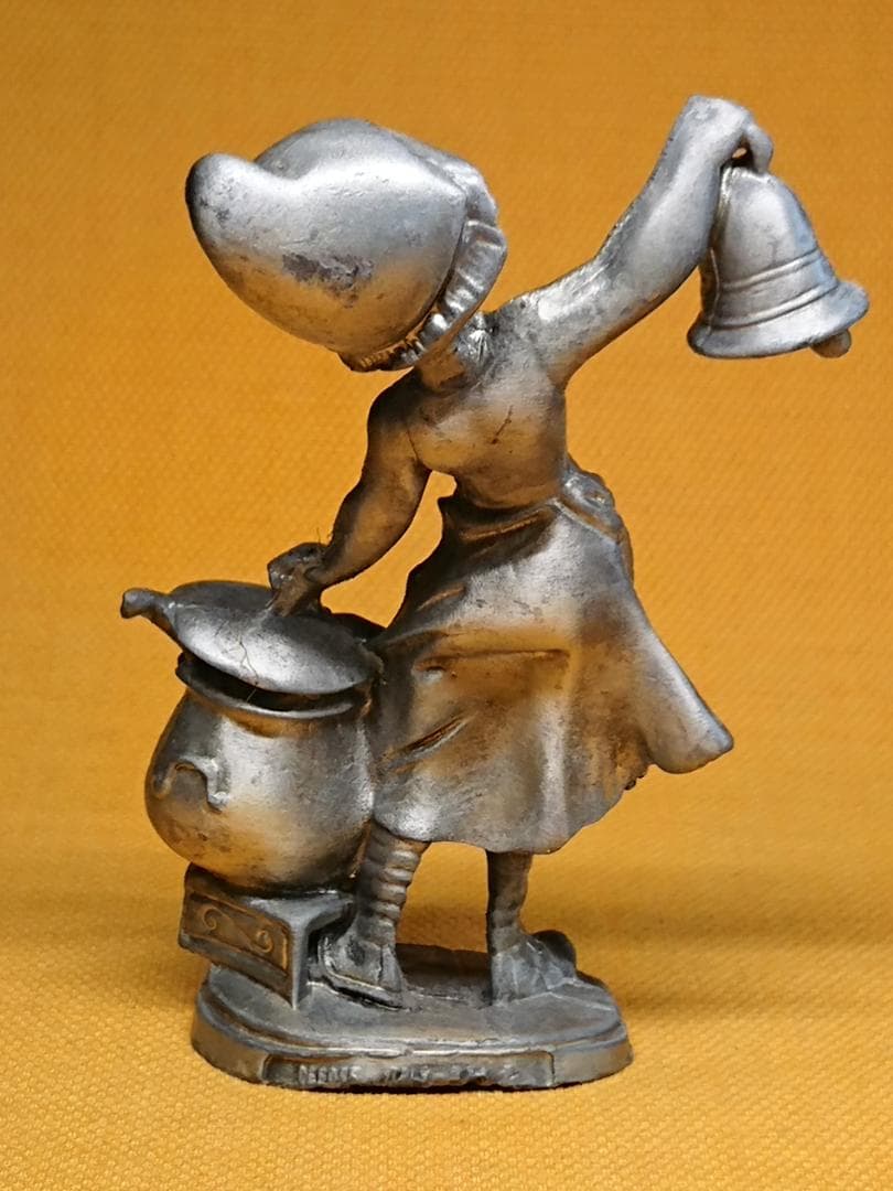 【美品】人形　金属　イタリア　置物　インテリア　工芸品　美術品　A2962