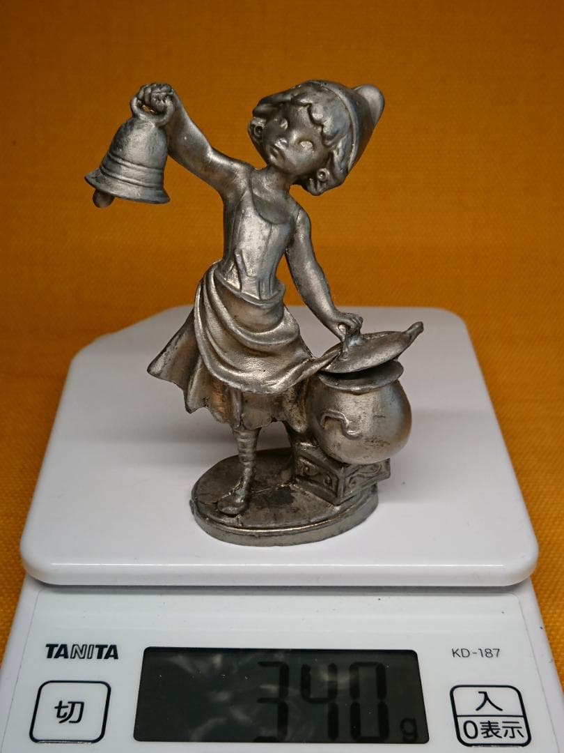 【美品】人形　金属　イタリア　置物　インテリア　工芸品　美術品　A2962