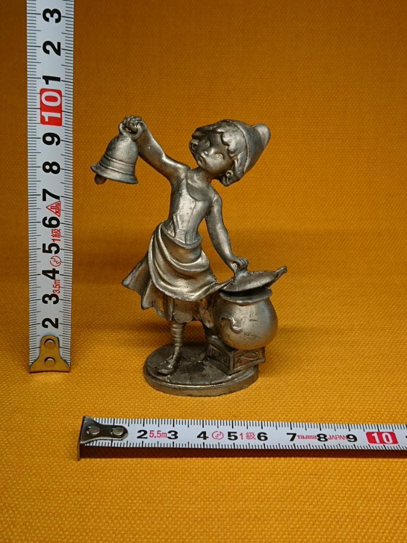 【美品】人形　金属　イタリア　置物　インテリア　工芸品　美術品　A2962
