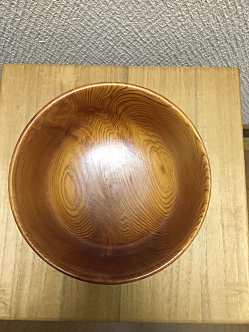 ☆未使用☆屋久杉刳抜お碗☆工芸品☆屋久杉食器☆