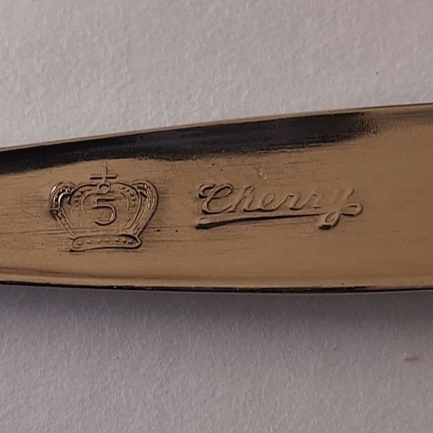 昭和レトロ　チェリーシリーズ　刻印　カトラリー　18本