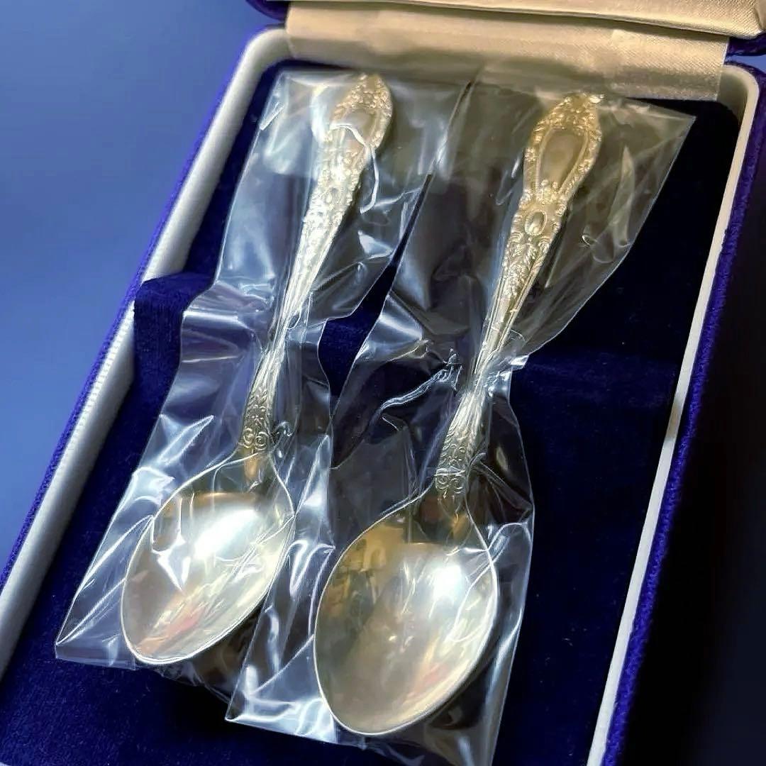 【未使用】田中貴金属 銀製スプーン２本 SV925｜スターリングシルバー ②
