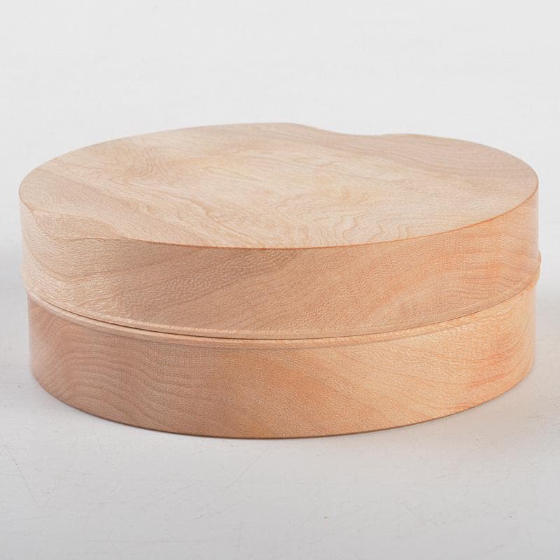 茶道具　彩戸造　高桐院楓古木使用　丸香合　紫野松長剛山極め箱　C　R5740