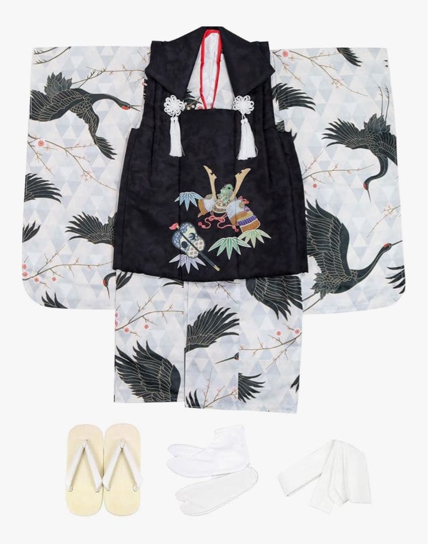 Kyoetsu 七五三 3歳男の子 着物 セット