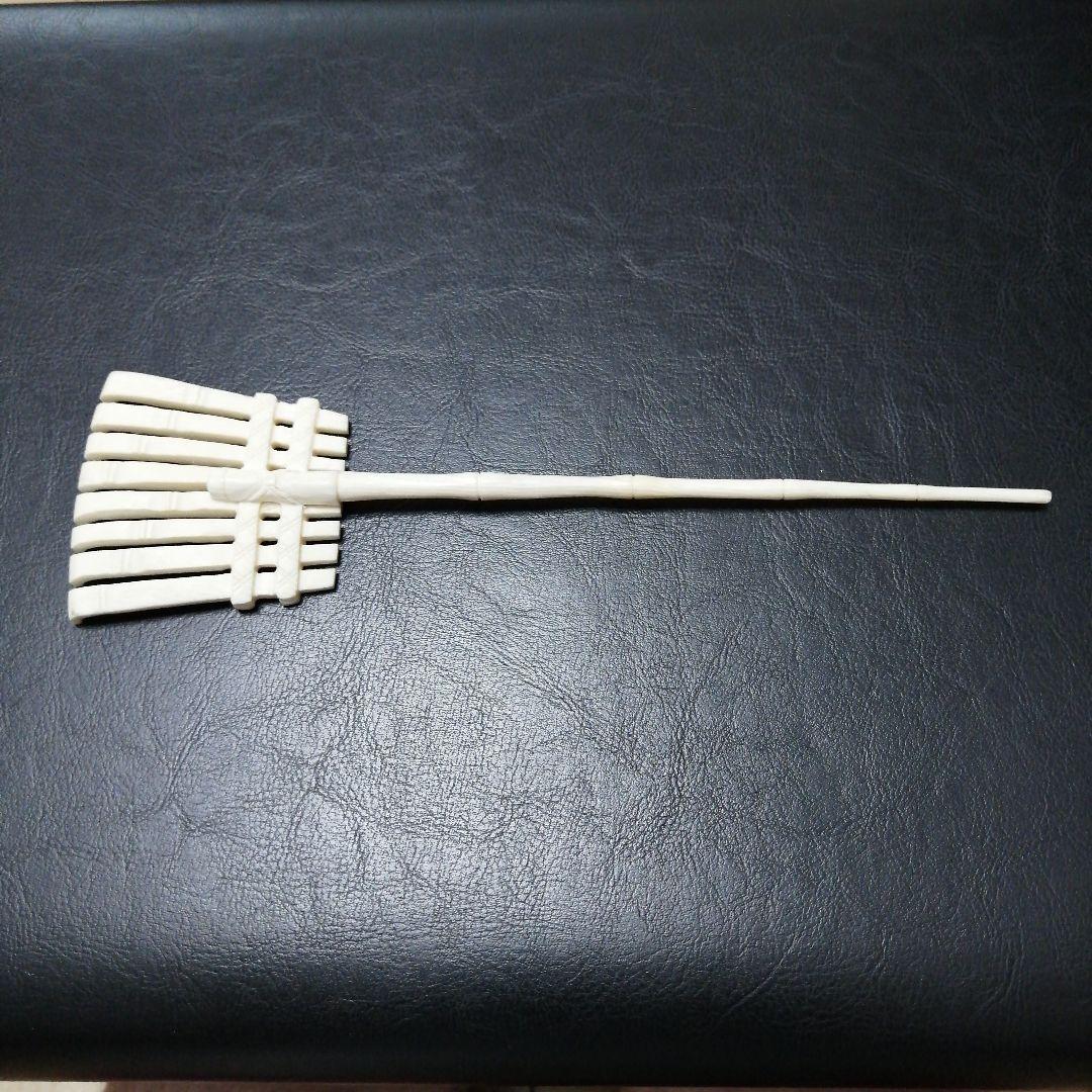 マンモス牙彫り　2097g　高砂置物　芳山作　芯彫り　最高級品