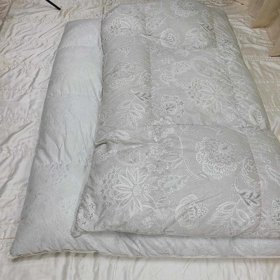 ロマンス小杉 2層キルト◇ノースポールホワイトグースダウン95% 高級