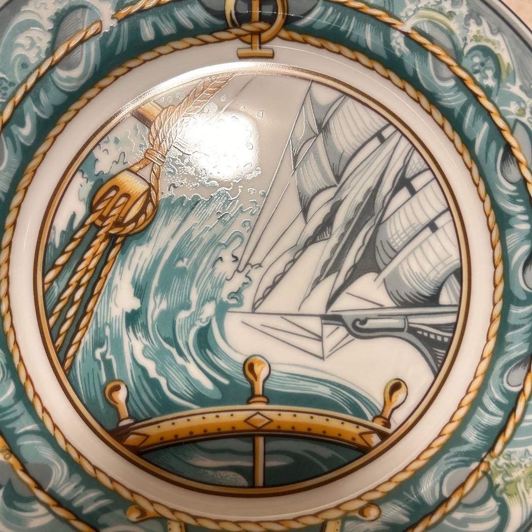 エルメス　パッチワーク　突風　デザートプレート 21.5cm