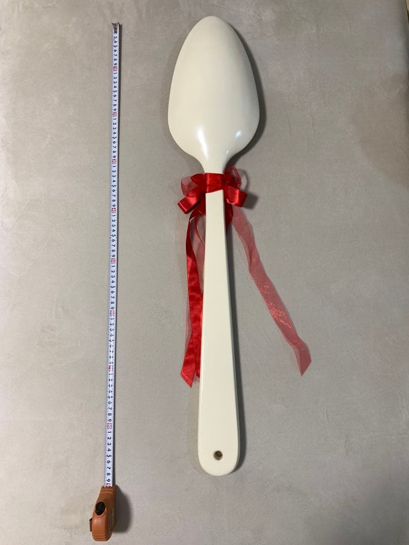 【美品】ウェディング ビッグスプーン 特大スプーンケーキバイト