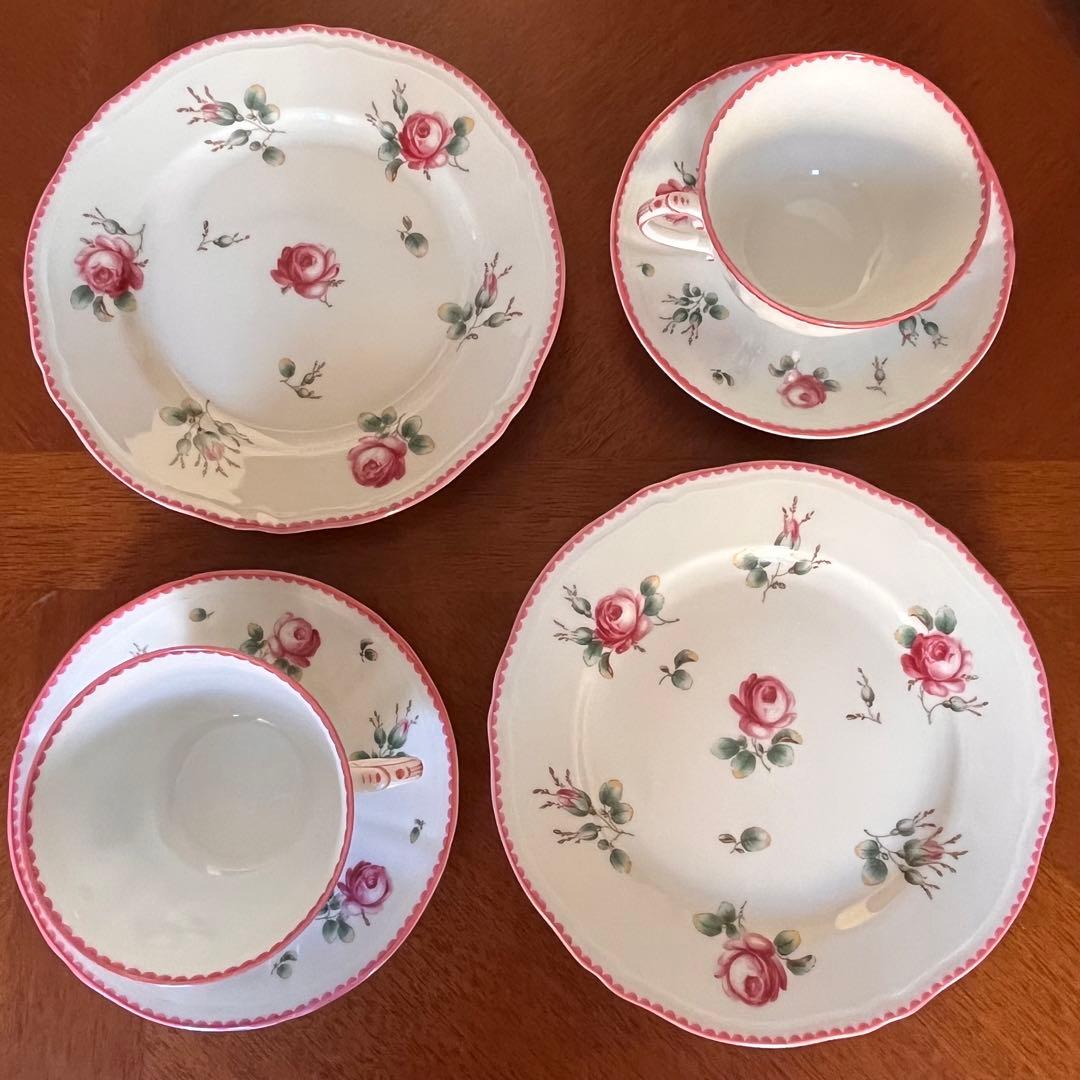 【未使用美品】リチャードジノリ★アンティックローズ★トリオ　ペア