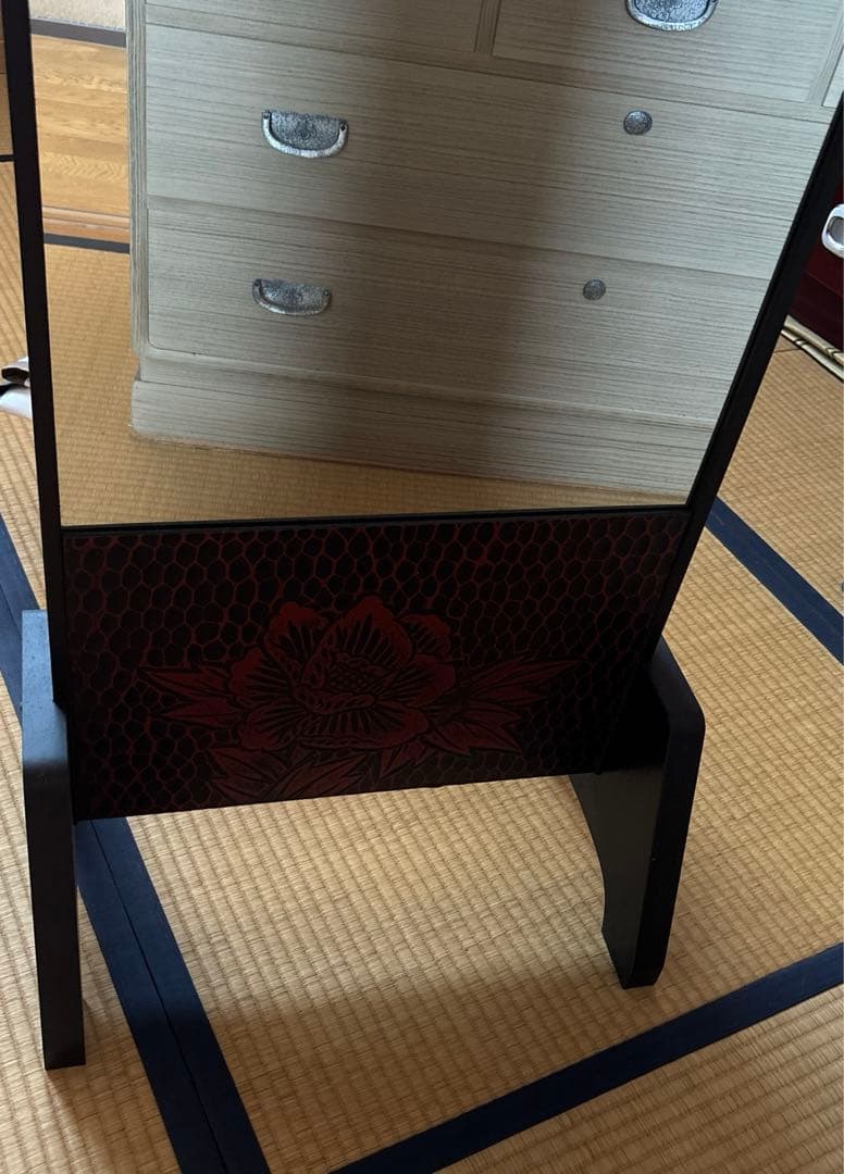 ✴︎鎌倉彫り　・姿見　・鏡和室　・大きめ　・自立　✴︎