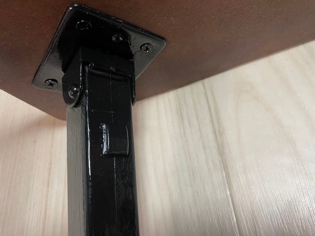 超昭和レトロ、折りたたみ式木製テーブル 緑色パターン