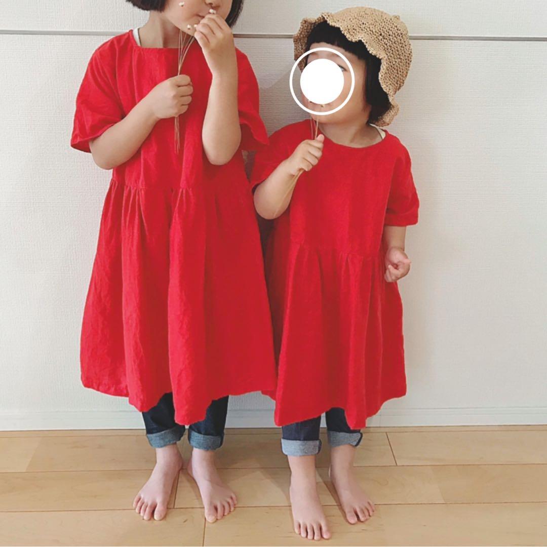 再販 ハンドメイド ギャザーワンピース