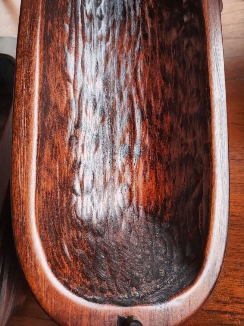 ニュージーランド マオリ彫り ティキ 小物入れ ワカフイア ウッド