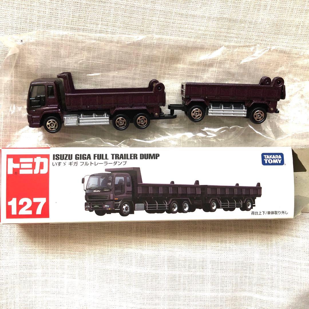 タカラトミー トミカ 127 いすゞ ギガ フルトレーラーダンプ - メルカリ