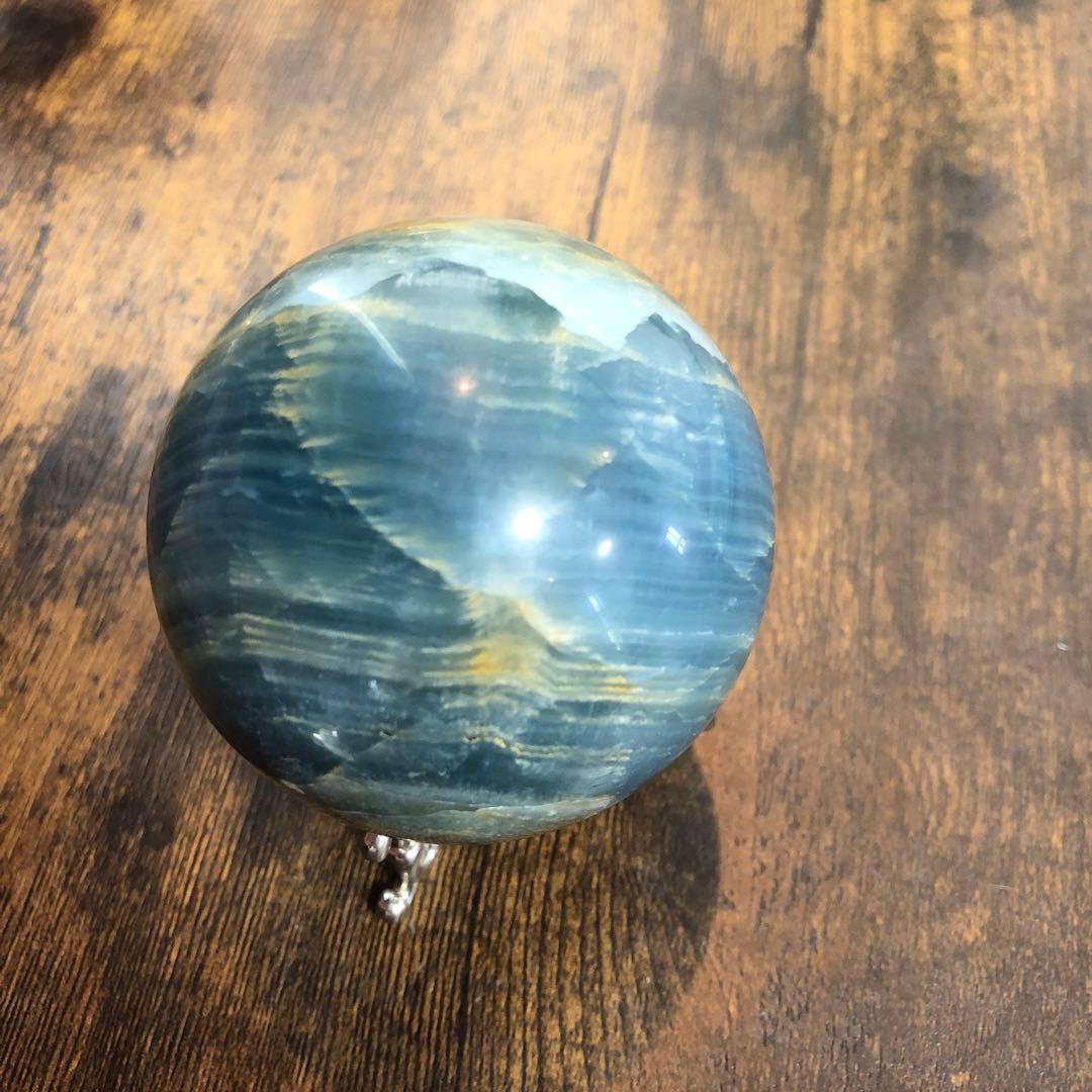 ブルーオニキス＊6.4cmスフィア＊パワーストーン天然石