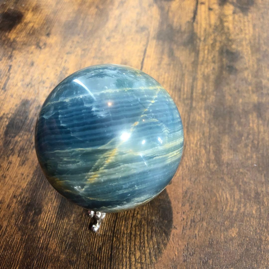 ブルーオニキス＊6.4cmスフィア＊パワーストーン天然石