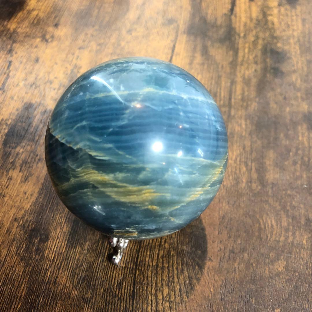 ブルーオニキス＊6.4cmスフィア＊パワーストーン天然石