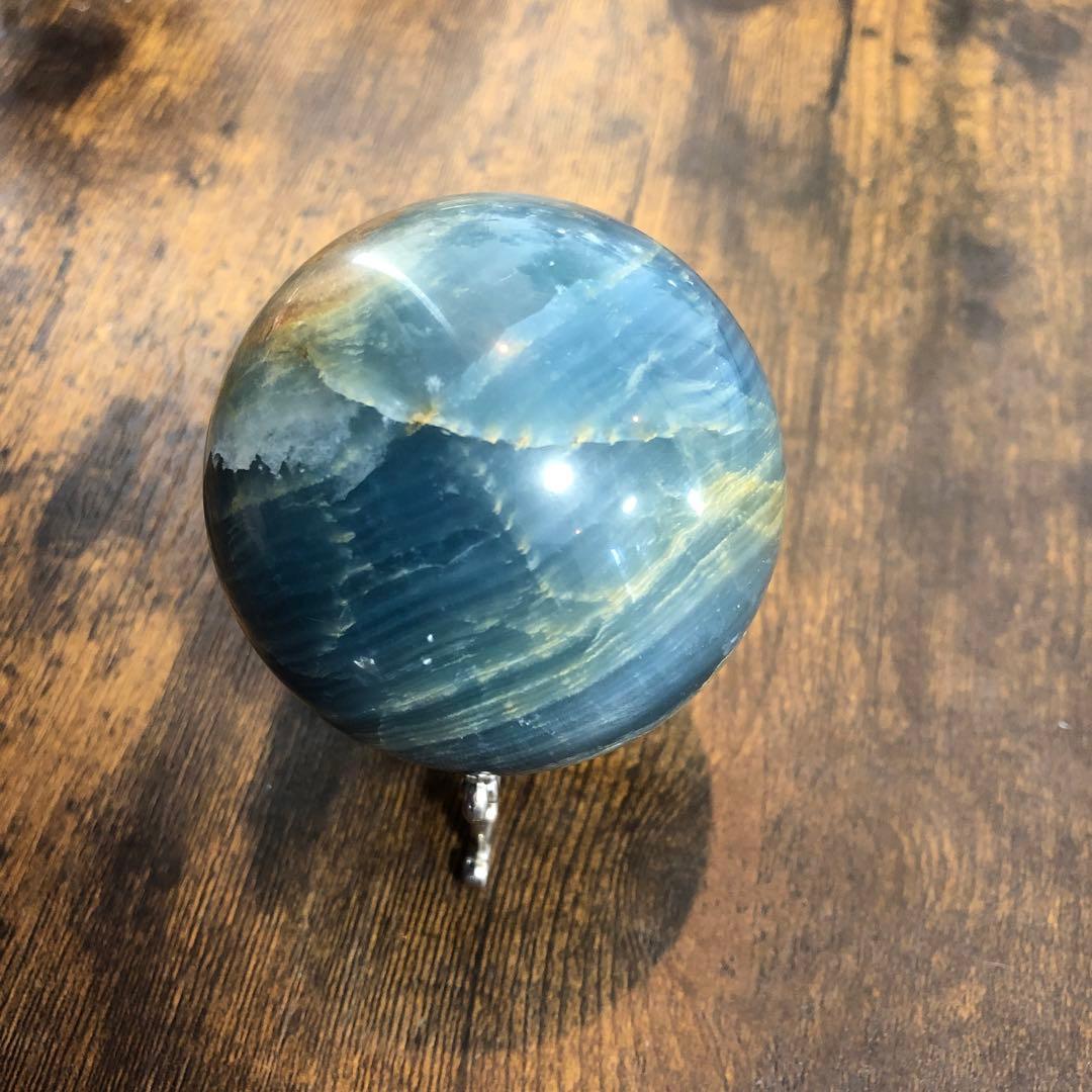 ブルーオニキス＊6.4cmスフィア＊パワーストーン天然石
