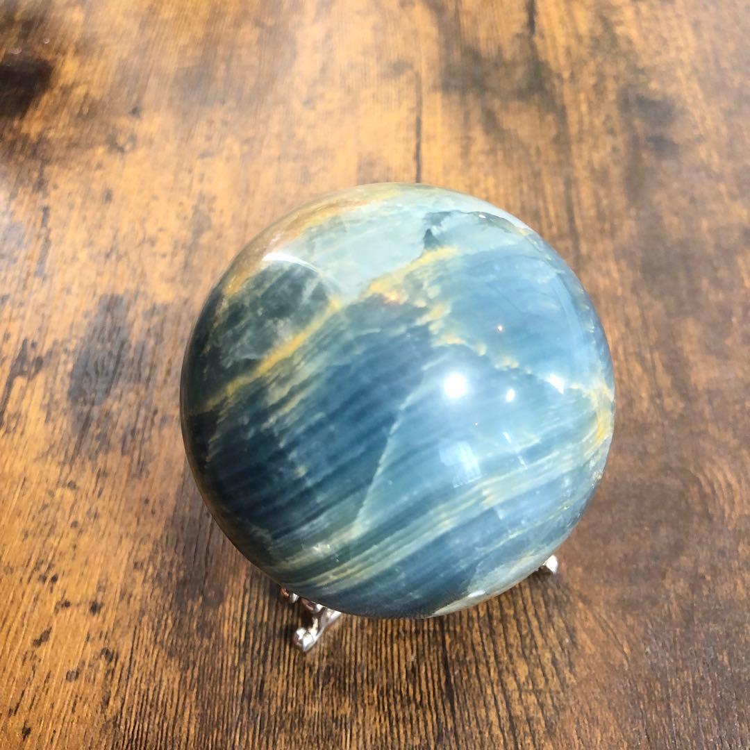 ブルーオニキス＊6.4cmスフィア＊パワーストーン天然石