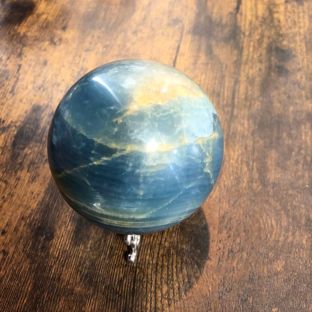 ブルーオニキス＊6.4cmスフィア＊パワーストーン天然石