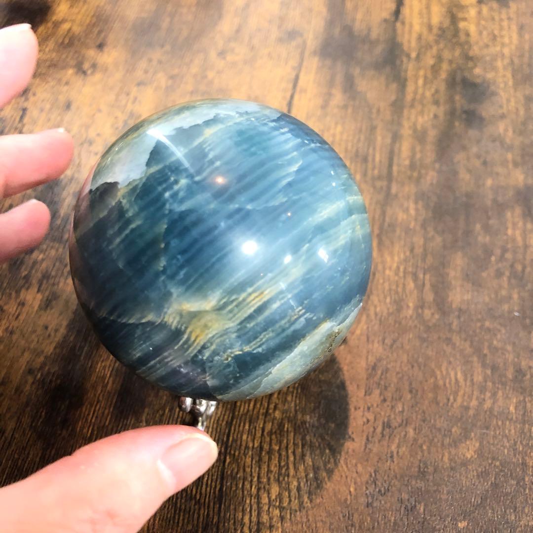 ブルーオニキス＊6.4cmスフィア＊パワーストーン天然石