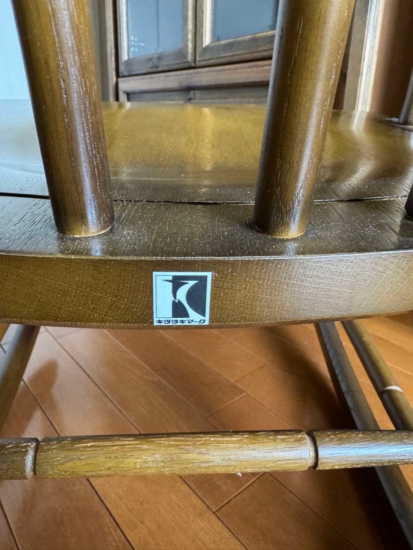 ☆アンティーク木製ロッキングチェア アームレスト付き