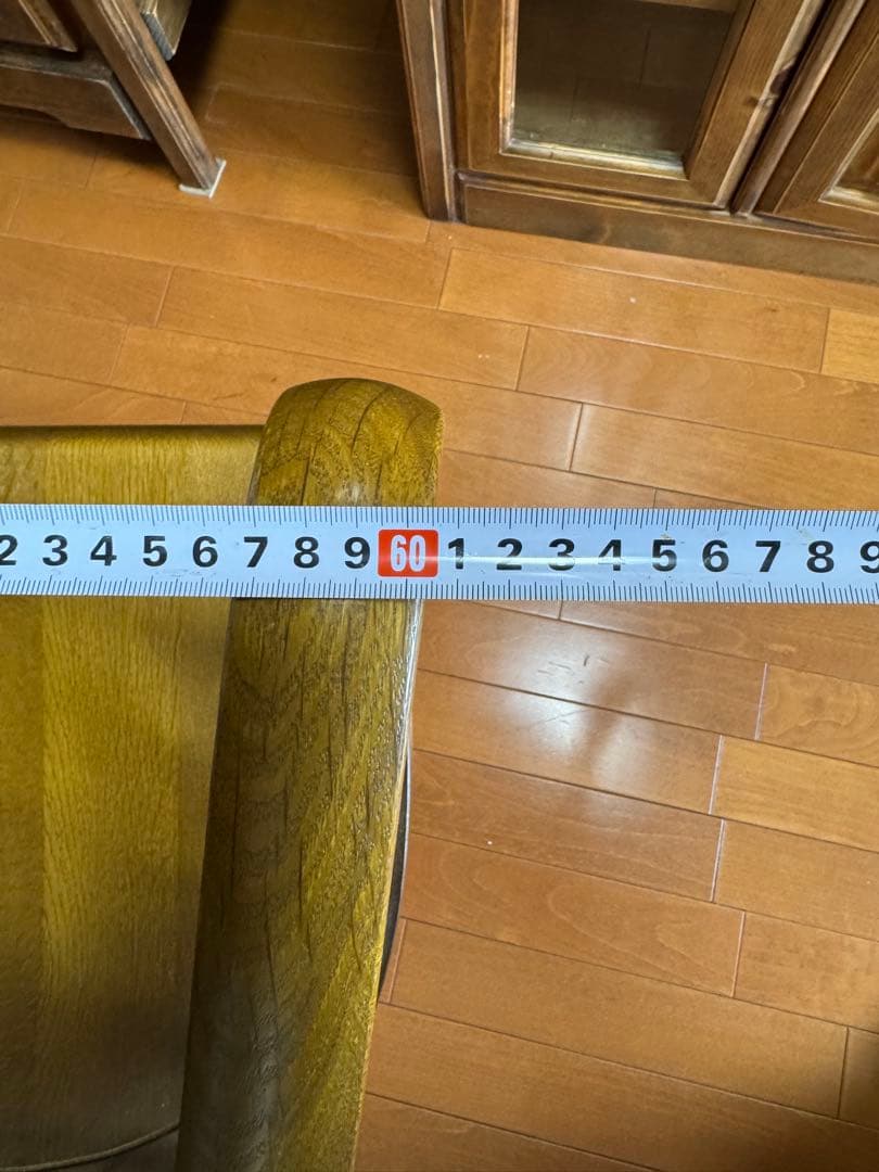 ☆アンティーク木製ロッキングチェア アームレスト付き