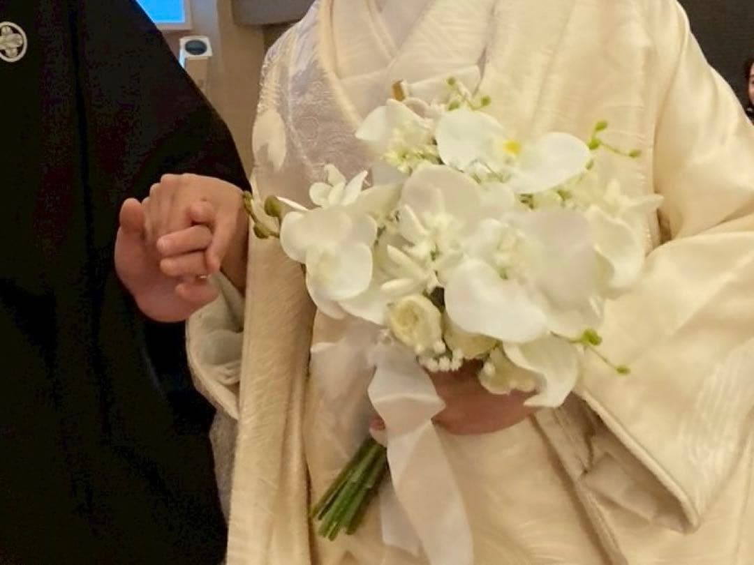 ホワイト胡蝶蘭　ウェディングブーケ