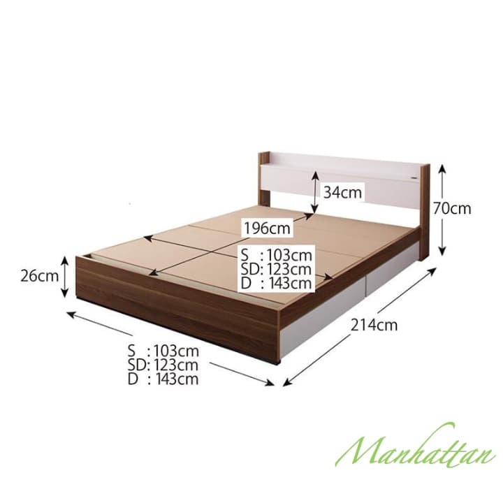 シングルサイズ 収納付きベッド マットレスつき セット マットレス付き 北欧