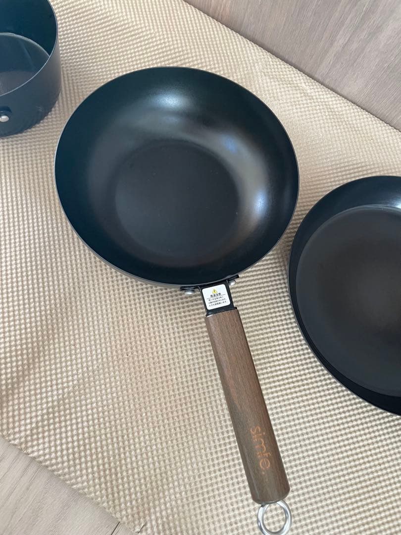 「入手困難」simfe 窒化鉄フライパン3点セット フライパン