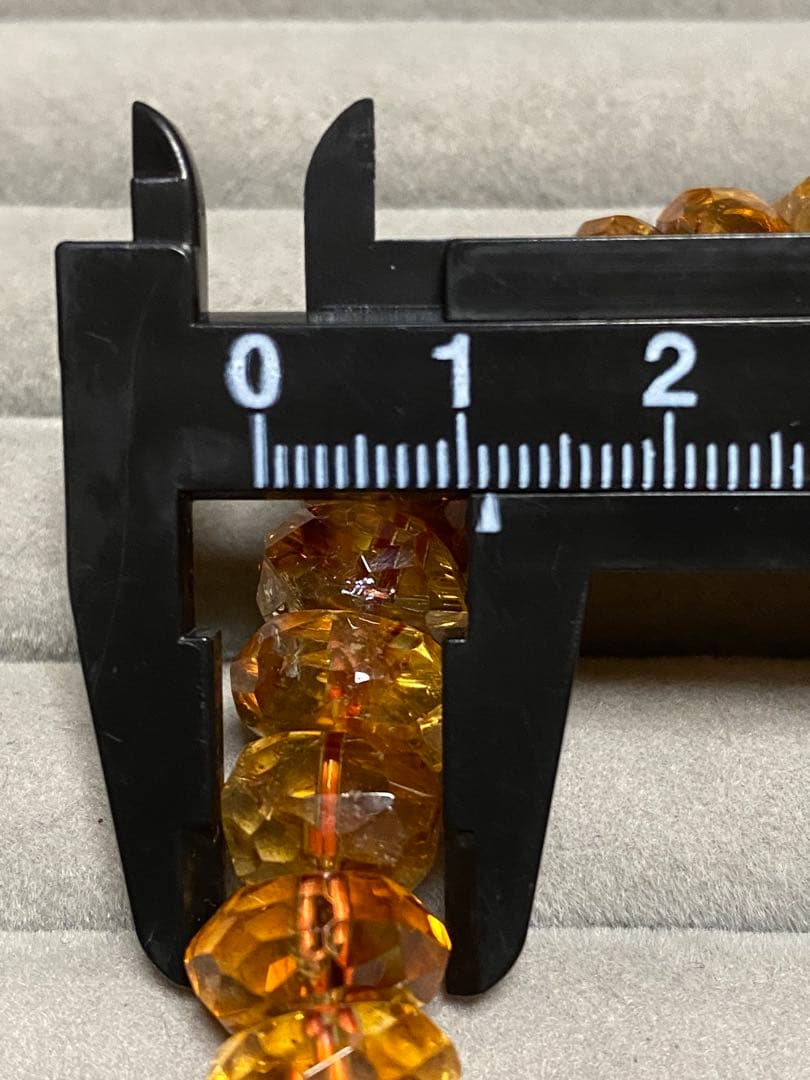 ohana smile⭐︎高品質大玉ウイスキーシトリン　ボタンカットブレスレット